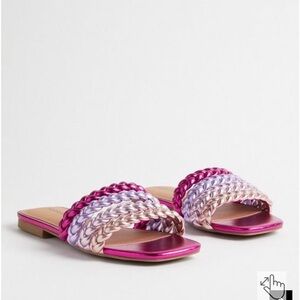 Torrid Braided Pink Sandal